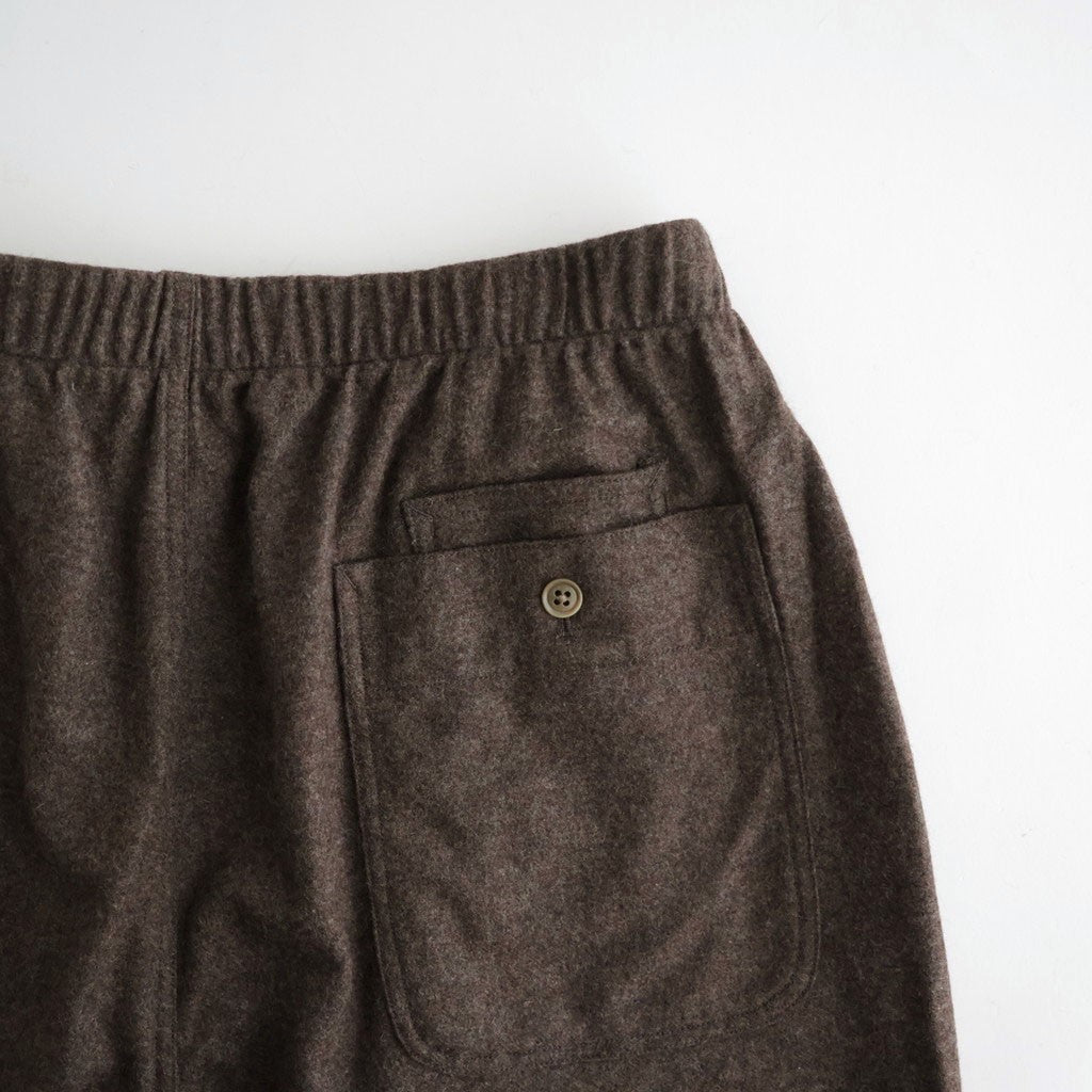 Wool Nylon Melton Pants #Brown [S26FC053]