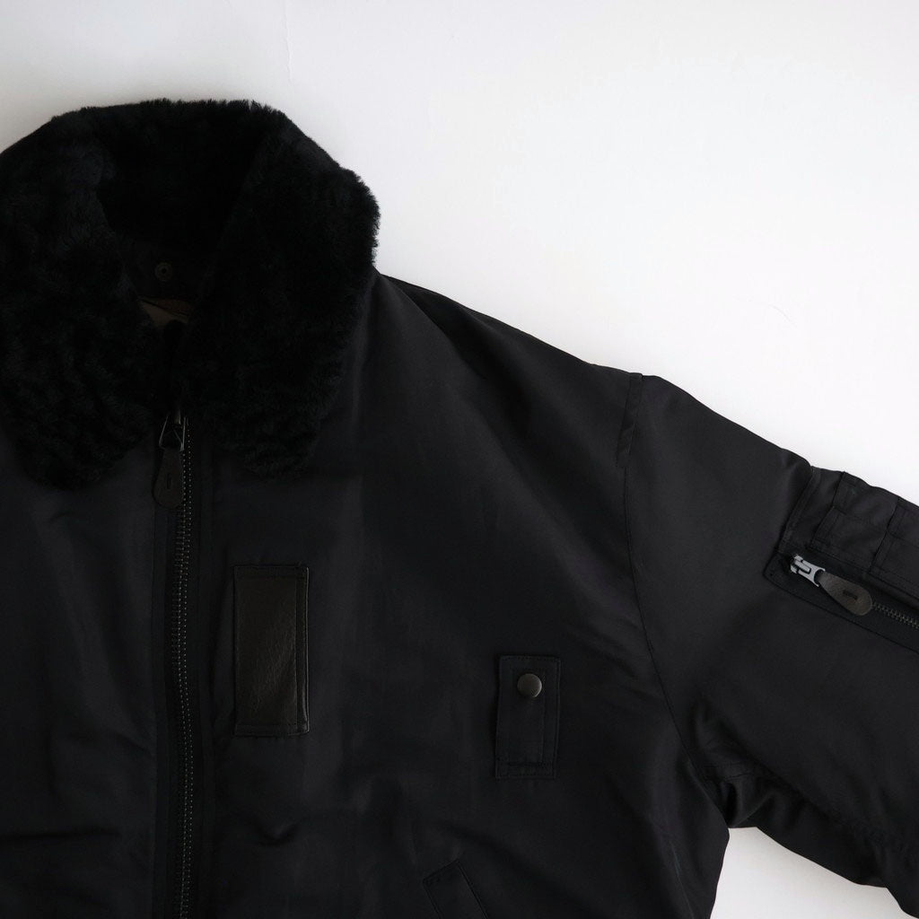 Poly-Silk Twill Modified MA1 #Black [BHS26F026]
