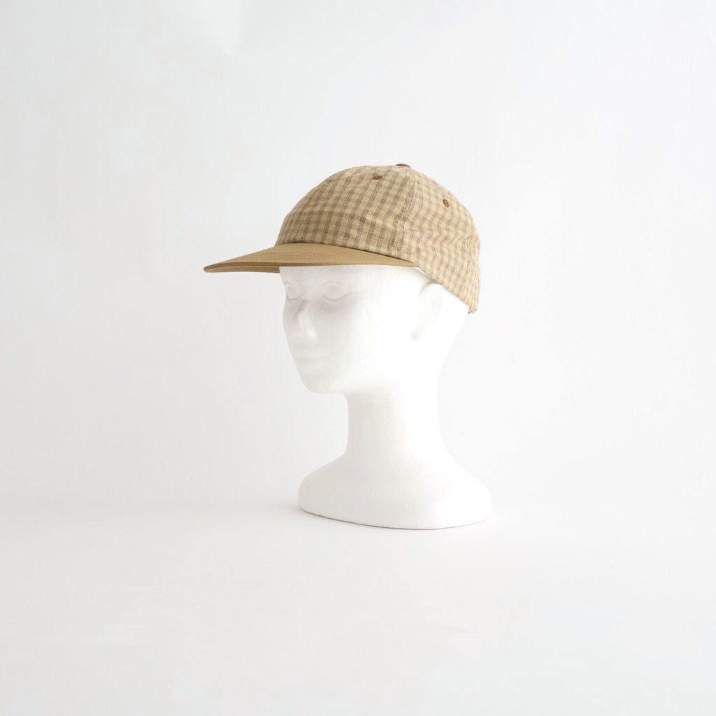 MADRAS CHECK CAP - DANNYBOY #MUSTARD [Z01004]
