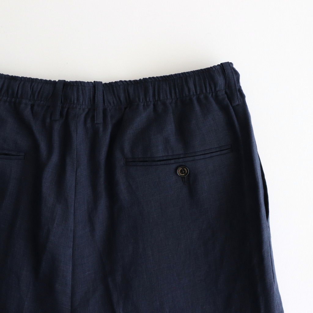 CLASSIC FIT TWO TUCK EASY TROUSERS #NAVY [A25B05PT01C]