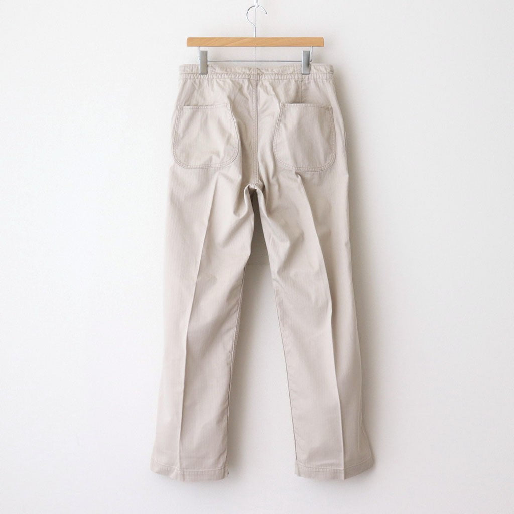 PATINA HERRINGBONE GATHERING TROUSER #BONE [251OJ-PT07] – Diffusion