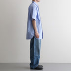 Regular Collar Wind S/S Shirt #Sax [S26SG088]