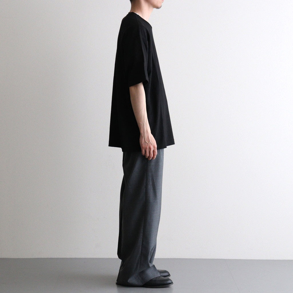 NORMANDY LINEN T-SHIRT #BLACK [BN-26SM-071]