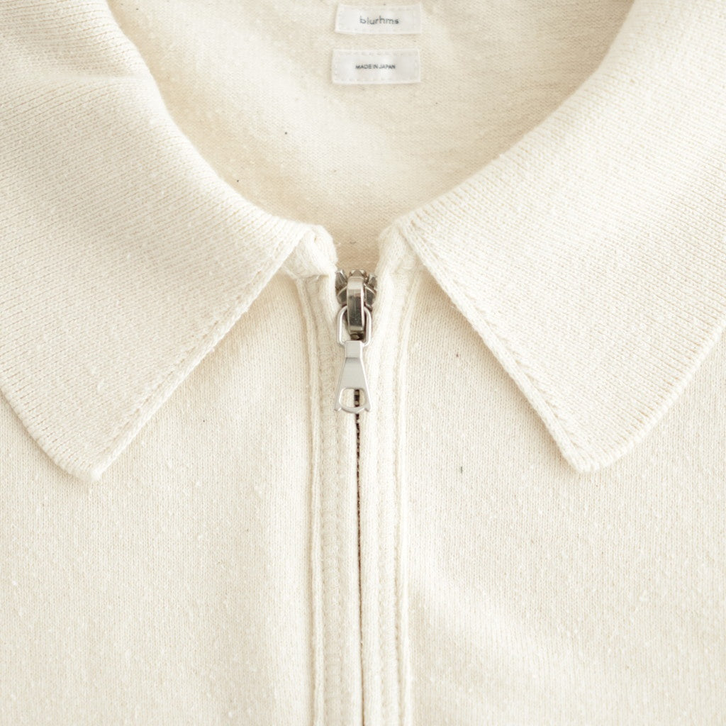 Co/Silk Nep Harf-zip P/O #Ivory [BHS25S037F26]