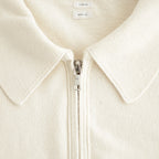 Co/Silk Nep Harf-zip P/O #Ivory [BHS25S037F26]