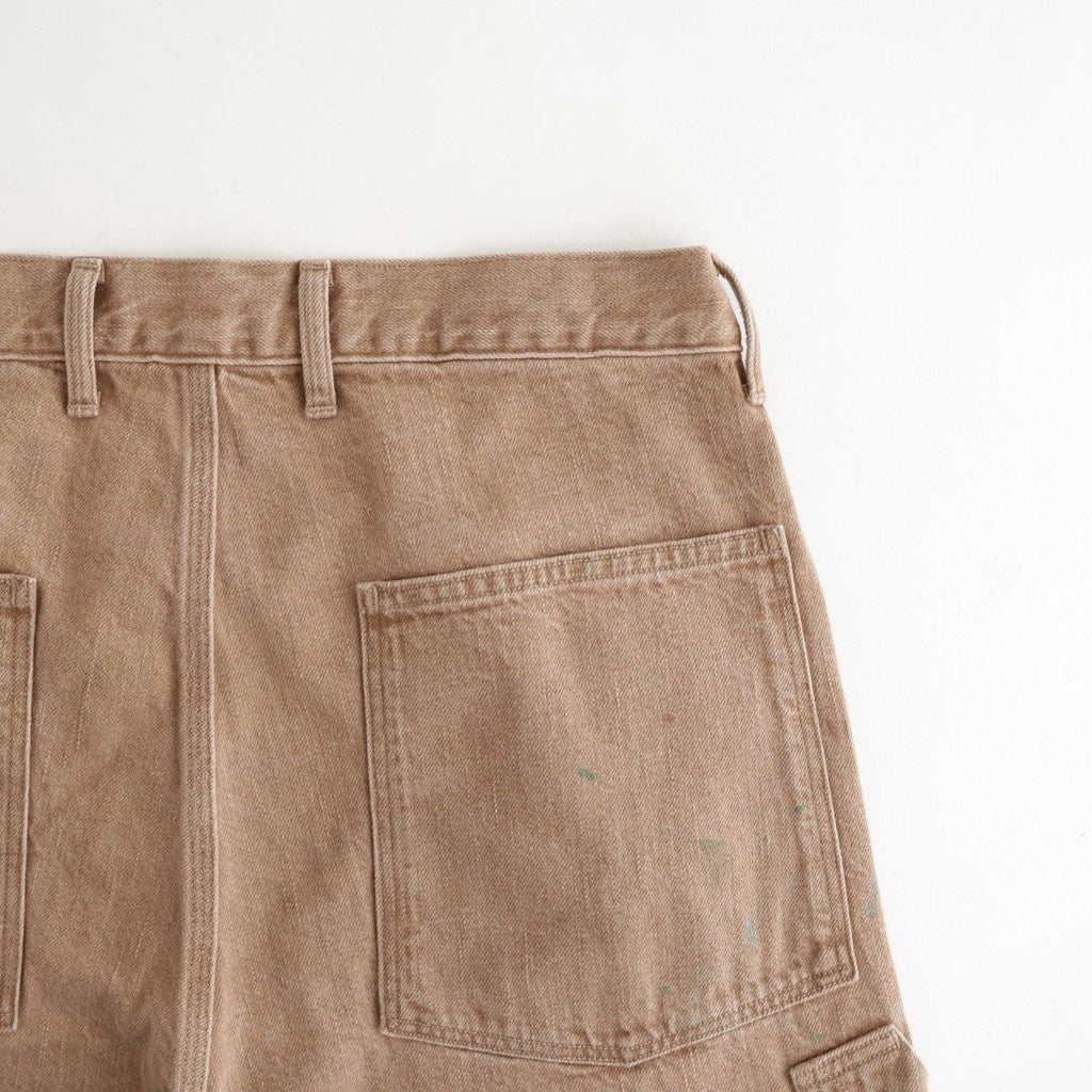 DENIM PAINTER TROUSERS #BROWN(PAINTED) [PMAV-PT10]
