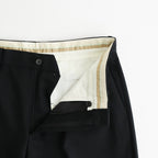 FLAT FRONT WIDE TROUSERS #BLACK [A26C07PT03C]
