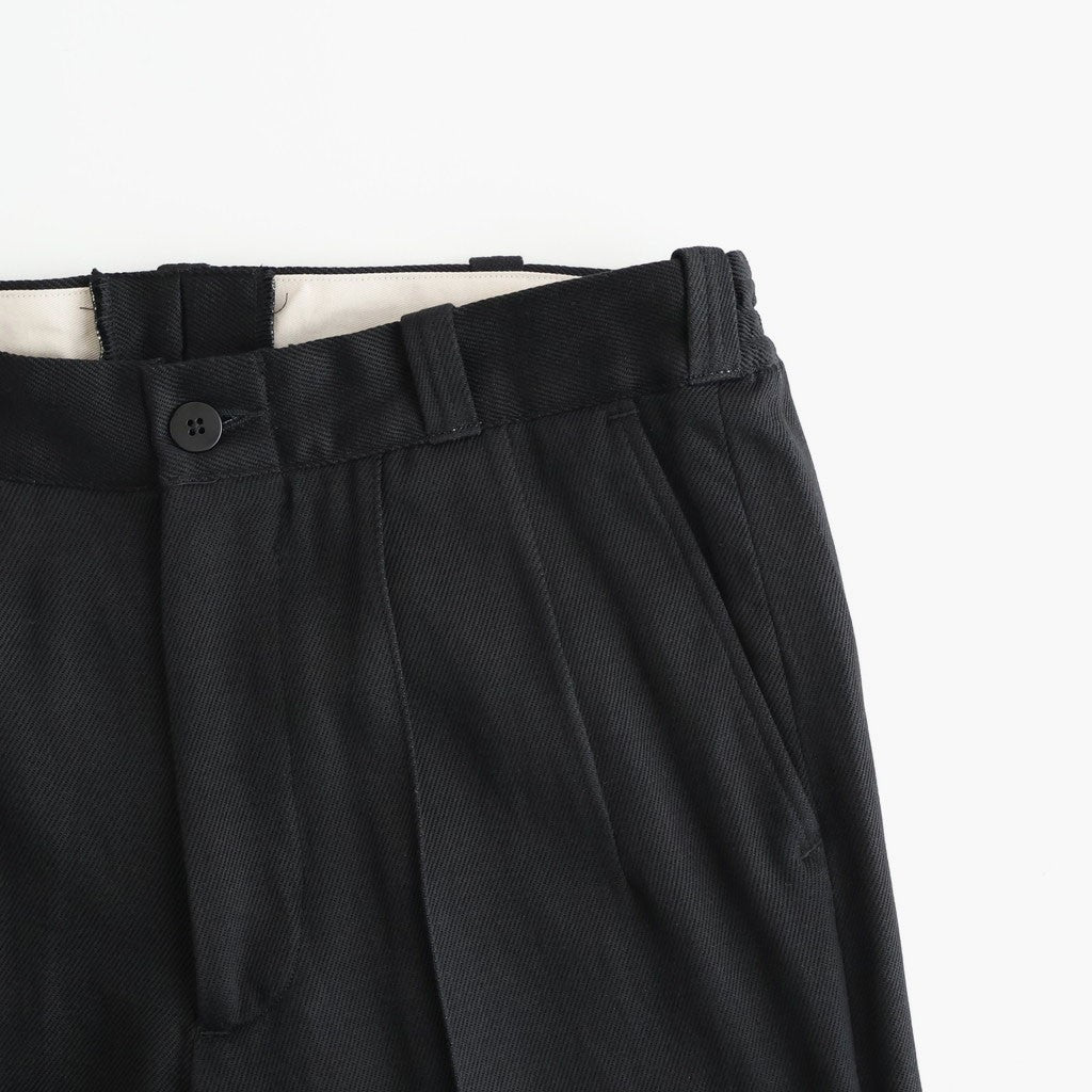 FRONT TUCK ARMY TROUSER #ONYX [261OJ-PT09]