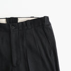 FRONT TUCK ARMY TROUSER #ONYX [261OJ-PT09]