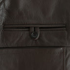 WORK VEST #D.BROWN [V-09-C-COW-4]