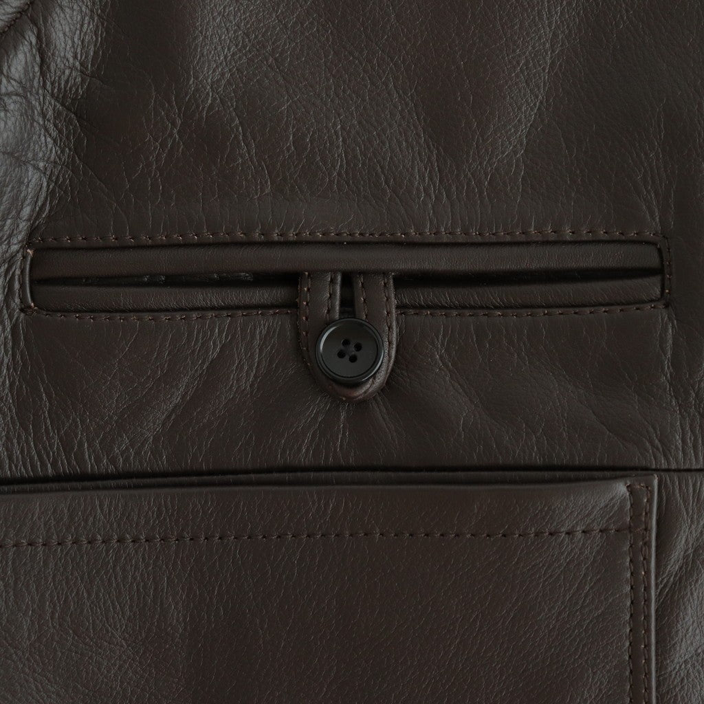 WORK VEST #D.BROWN [V-09-C-COW-4]