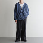 Wool Tuckless Waide Trousers #BROWN GRAY [NEP-SS2502M]