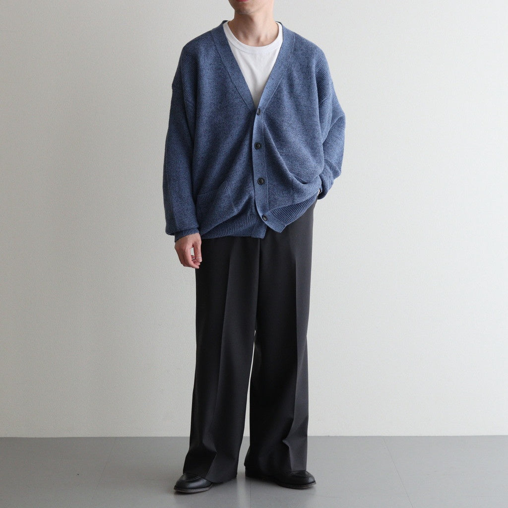 Wool Tuckless Waide Trousers #BROWN GRAY [NEP-SS2502M]