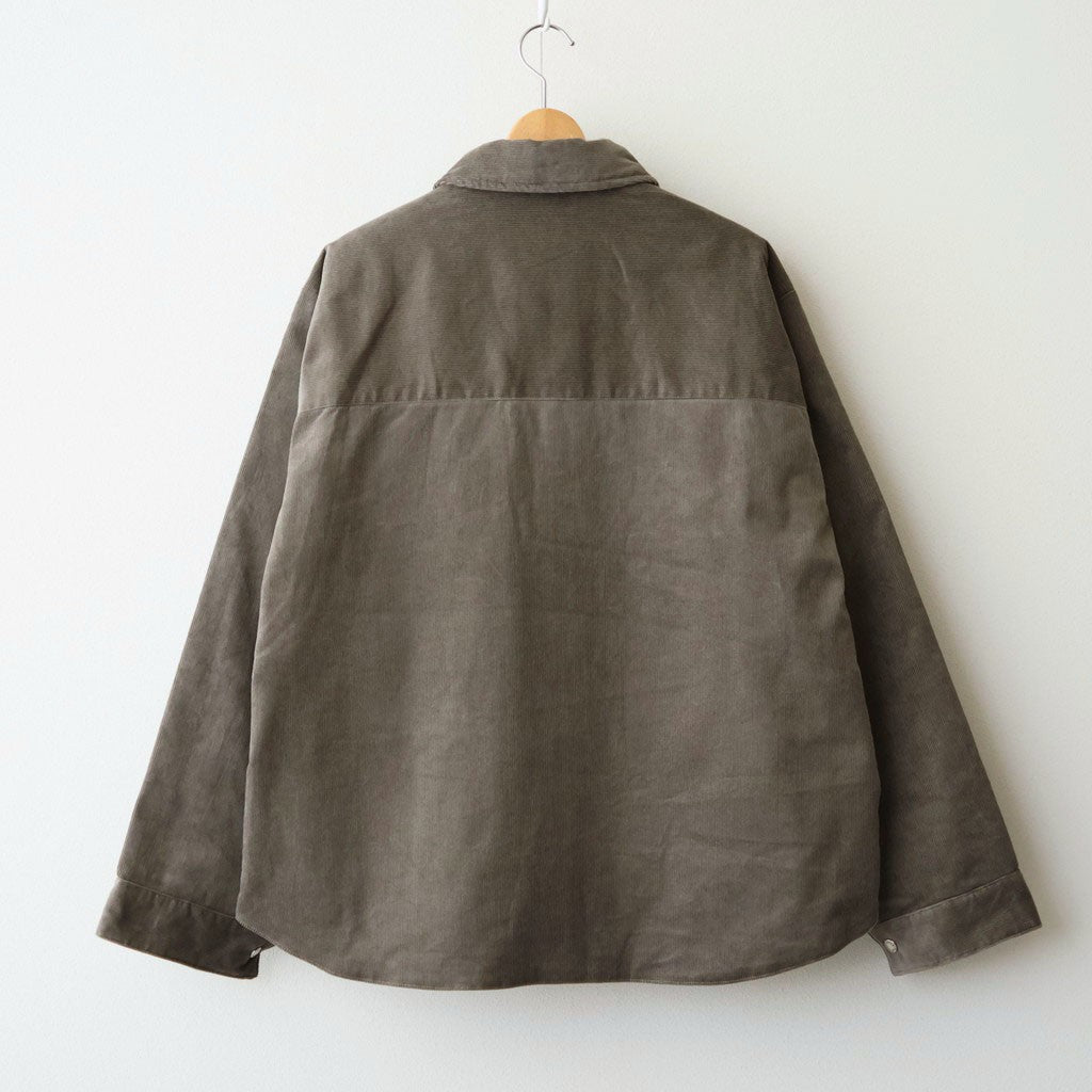 Corduroy Field Insulation Shirt Jacket #Olive [N26FA051]