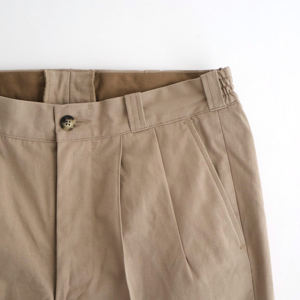 FRONT TUCK ARMY TROUSER #DUNE [252OJ-PT07]