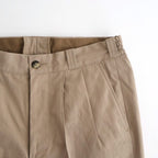 FRONT TUCK ARMY TROUSER #DUNE [252OJ-PT07]