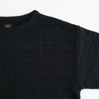 GRASSY LACE CREW NECK #BLACK [BN-26SL-028]