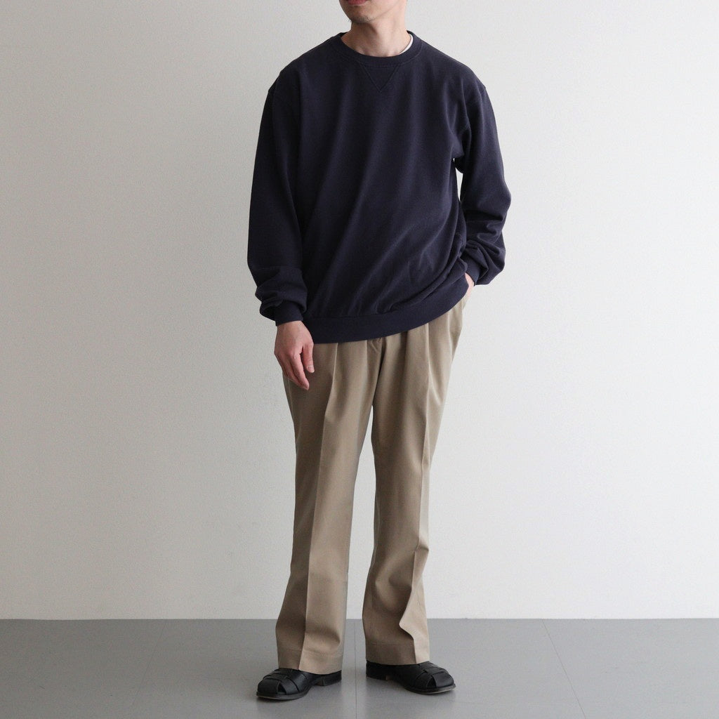 SEED STITCH LONG SLEEVE TOP #NAVY [PMAT-CL03]
