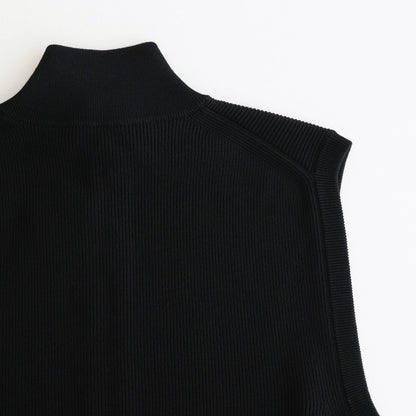 SUPER HIGH TWIST WOOL DRIVERS VEST #BLACK [BN-24FM-032]