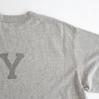 ALE-Y 88/12 Print Tee WIDE #HeatherGrey×Fade/Grey-PT [bROOTS25S36S26A]