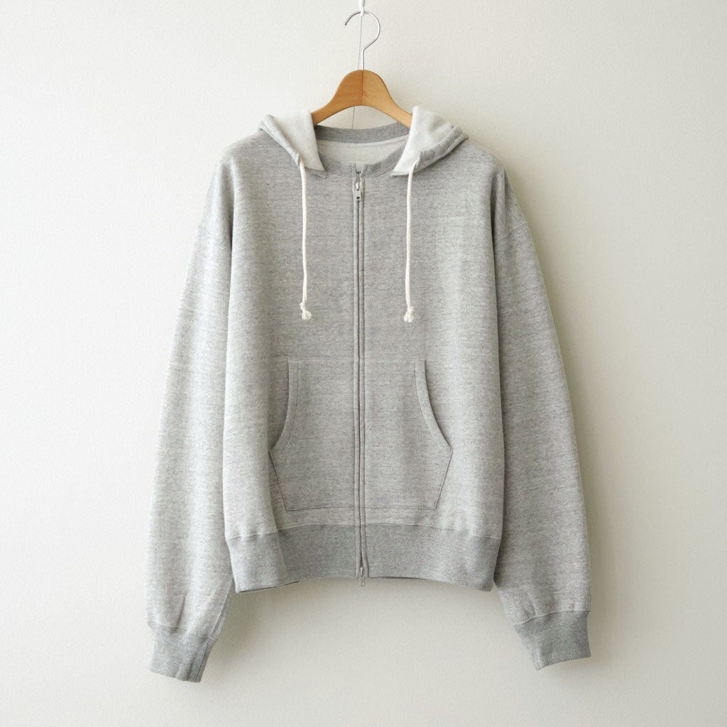 AFTER HOODIE ZIP UP SWEAT #TOP GRAY [26W-BIS-CS51]