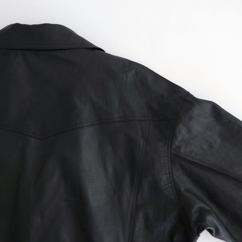 BAGGY RIDER JACKET #BLACK [SH-02-SW-COW-4]