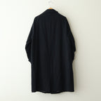 Classic Wool Balmacaan Coat #BlackNavy [BHS25F009]