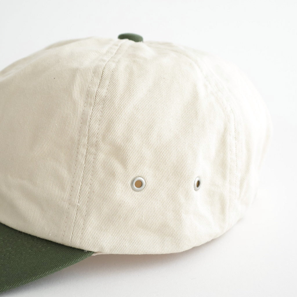 COMBINATION BILL CAP #IVORY×GREEN [PMAV-AC05]