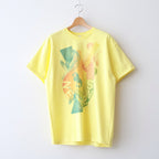INKJET PRINT SHORT SLEEVE T-SHIRT #YELLOW [DNS25T05]