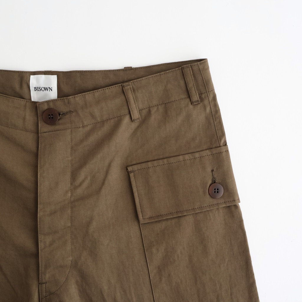 COTTON LINEN M43 TROUSERS #MILITARY GREEN [26S-BIS-PT34]