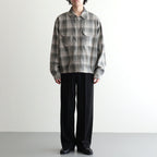 PLEATED-POCKET RICKY JACKET #GRAPHITE PLAID [261OJ-JK07]