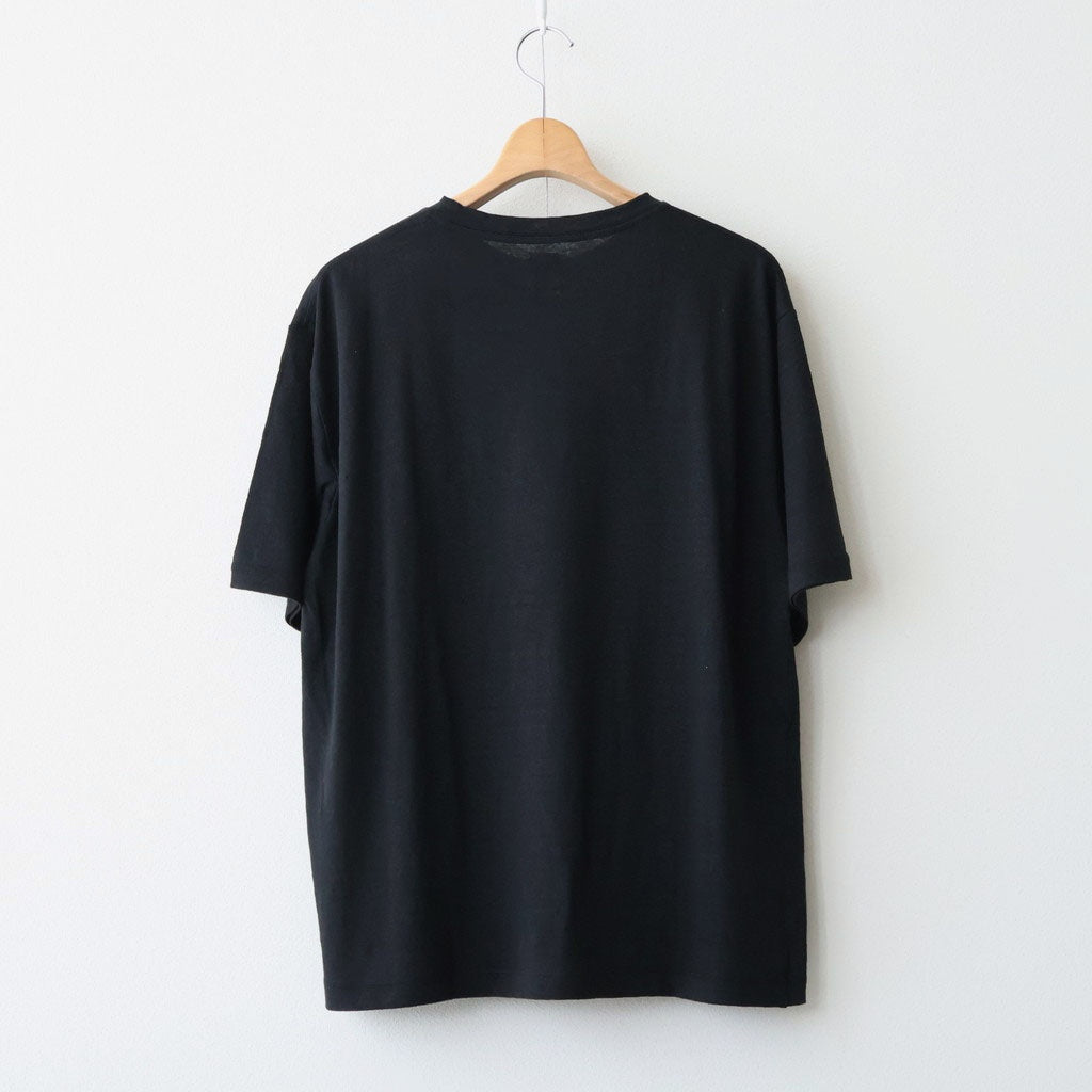 NORMANDY LINEN T-SHIRT #BLACK [BN-26SM-071]