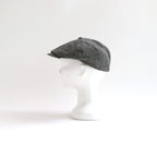 LINEN HOUNDSTOOTH CASQUETTE-OLDBOY #IVORY [Y01002]