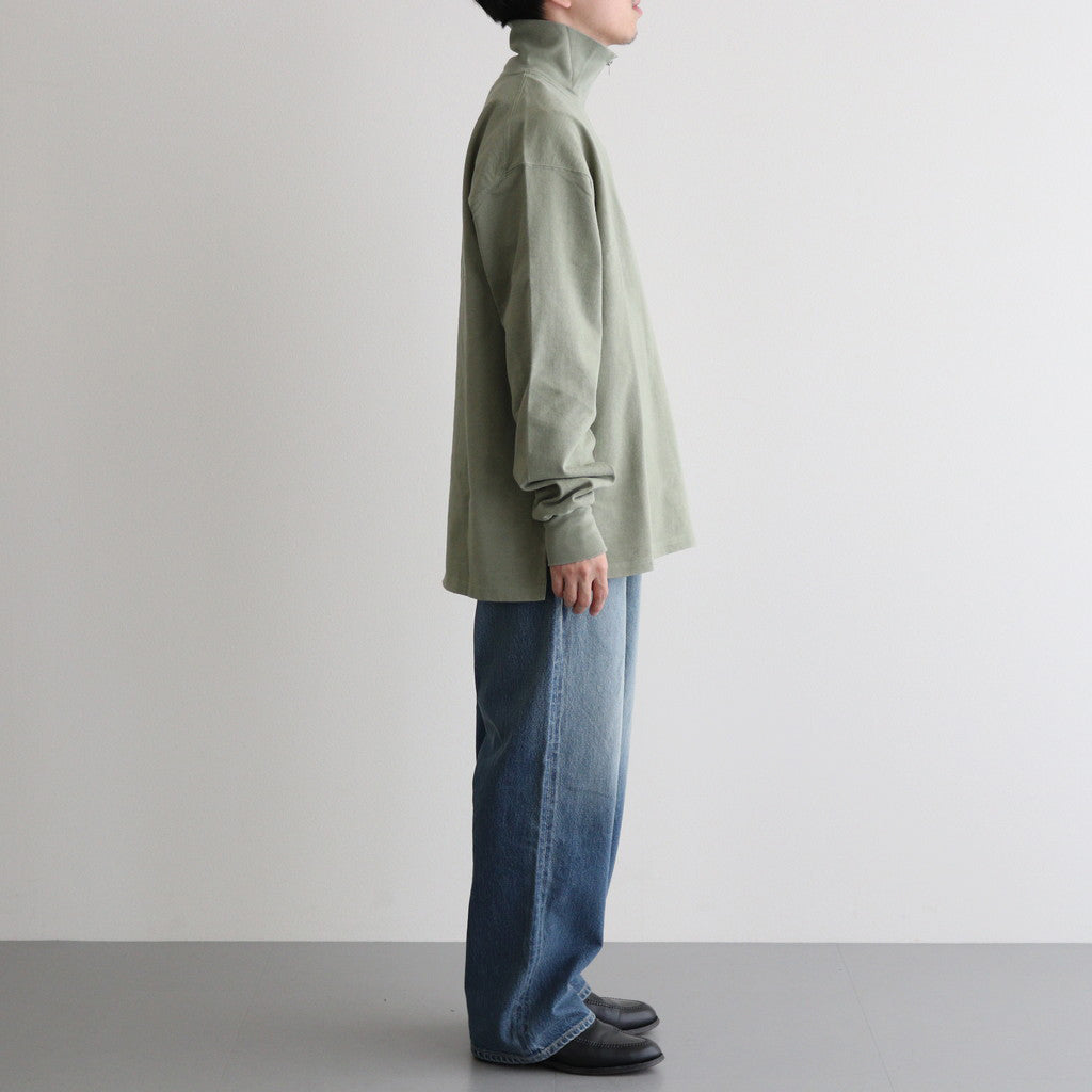 HALF ZIP SPORTING TOP #OLIVE [PMAS-CL01]