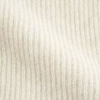 CASHMERE FOX POLO CARDIGAN #IVORY [BN-25FL-044]