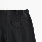 FRONT TUCK ARMY TROUSER #ONYX [261OJ-PT09]