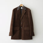 MIXED-WALE CORDUROY TAILORED JACKET #BROWN [26W-BIS-JK11]