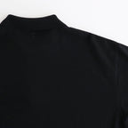 Co/Silk Nep Harf-Zip Shirt #Black [BHS25S037]