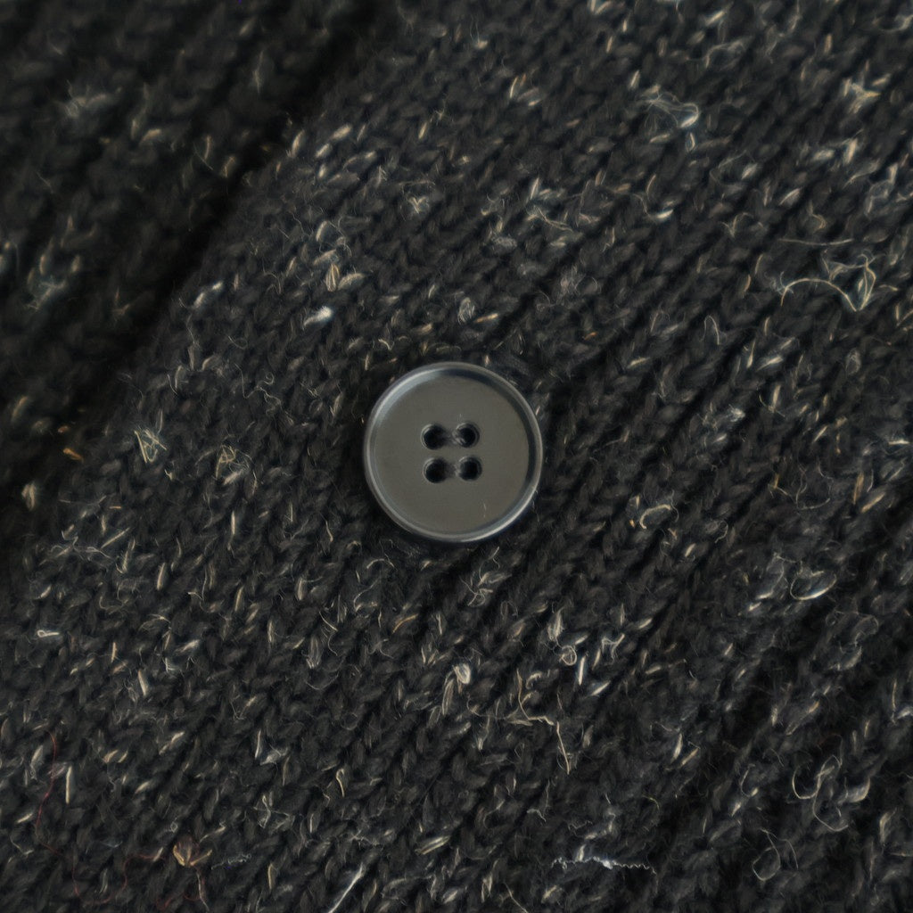 BLENDED KEMPI WOOL RAPEL CARDY #ONYX [252OJ-KN03]