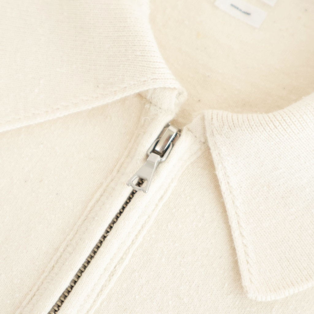 Co/Silk Nep Harf-Zip P/O #Ivory [BHS25S037S26]