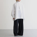 BOURRIENNE COTTON TYPEWRITER PONCHO SH / MA #WHITE [16851 50112]