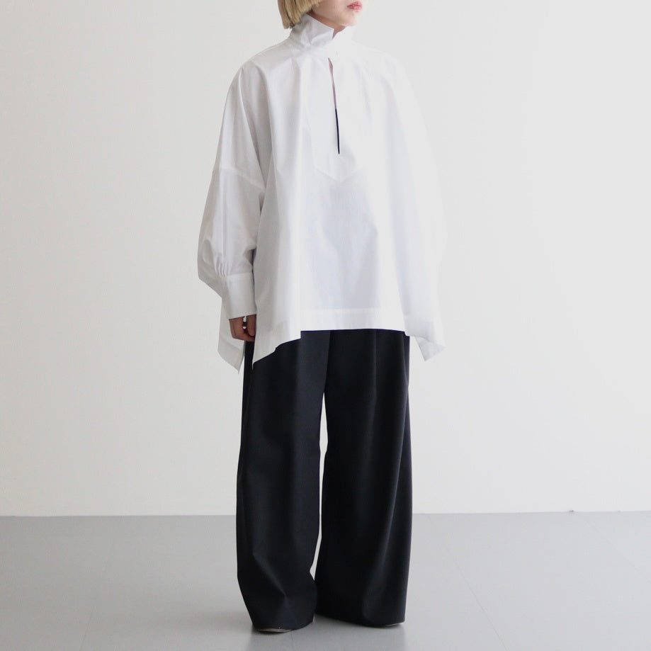 BOURRIENNE COTTON TYPEWRITER PONCHO SH / MA #WHITE [16851 50112]