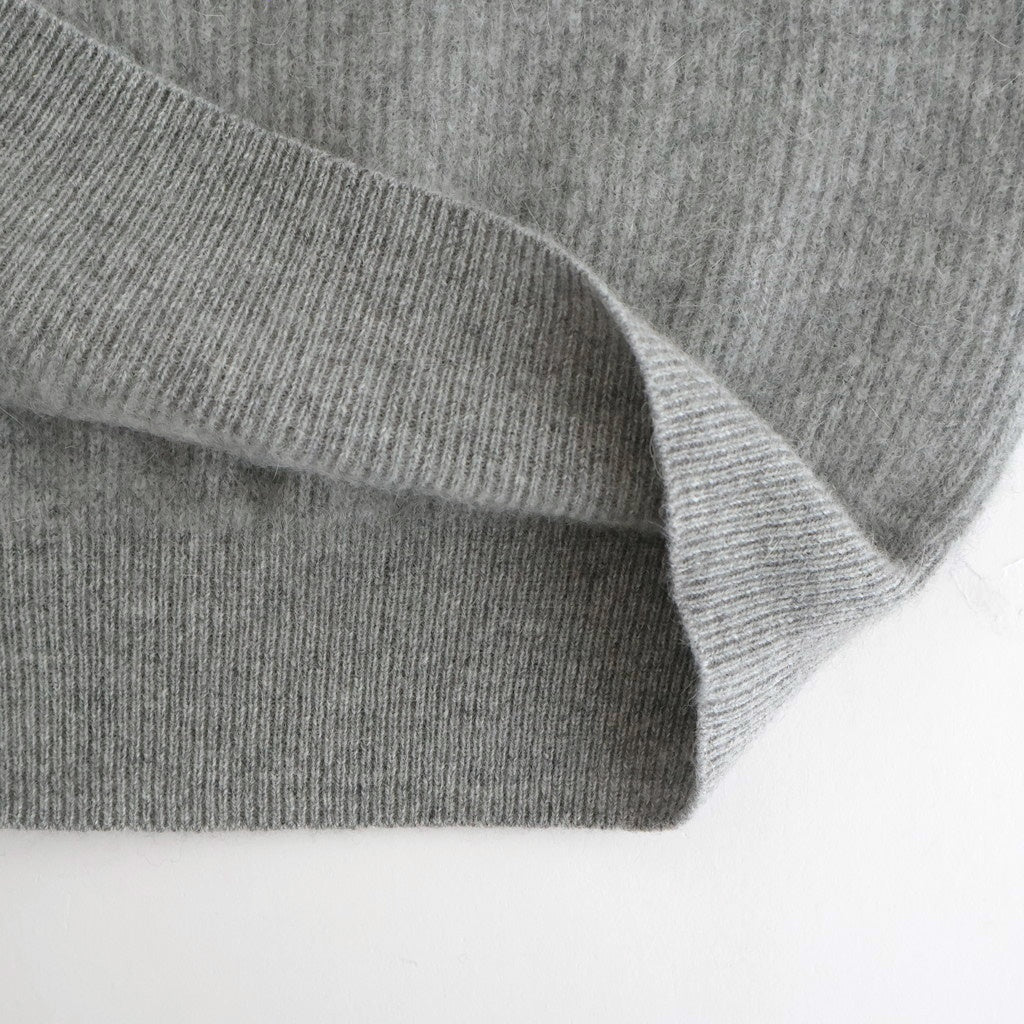 CASHMERE FOX CREW NECK #GRAY [BN-25FM-053]
