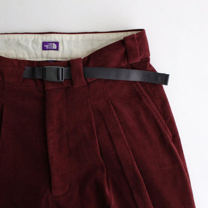 Corduroy Field Tuck Pants #Burgundy [N24FC025]