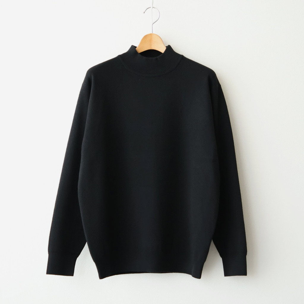 SUNSHINE CASHMERE MOCK NECK #BLACK [BN-26FM-058]