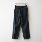 DOUBLE PLEATED SEMI EASY TROUSERS #CHARCOAL [A26C07PT02C]