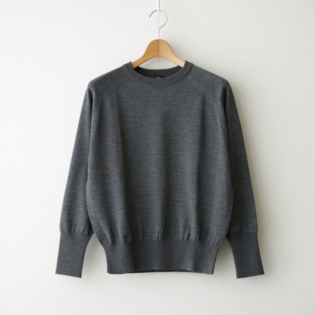 BABY WOOL CREW NECK #GRAY [BN-26FL-021]