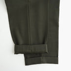 DOUBLE PLEATED SEMI EASY TROUSERS #D.OLIVE [A26C15PT01C]