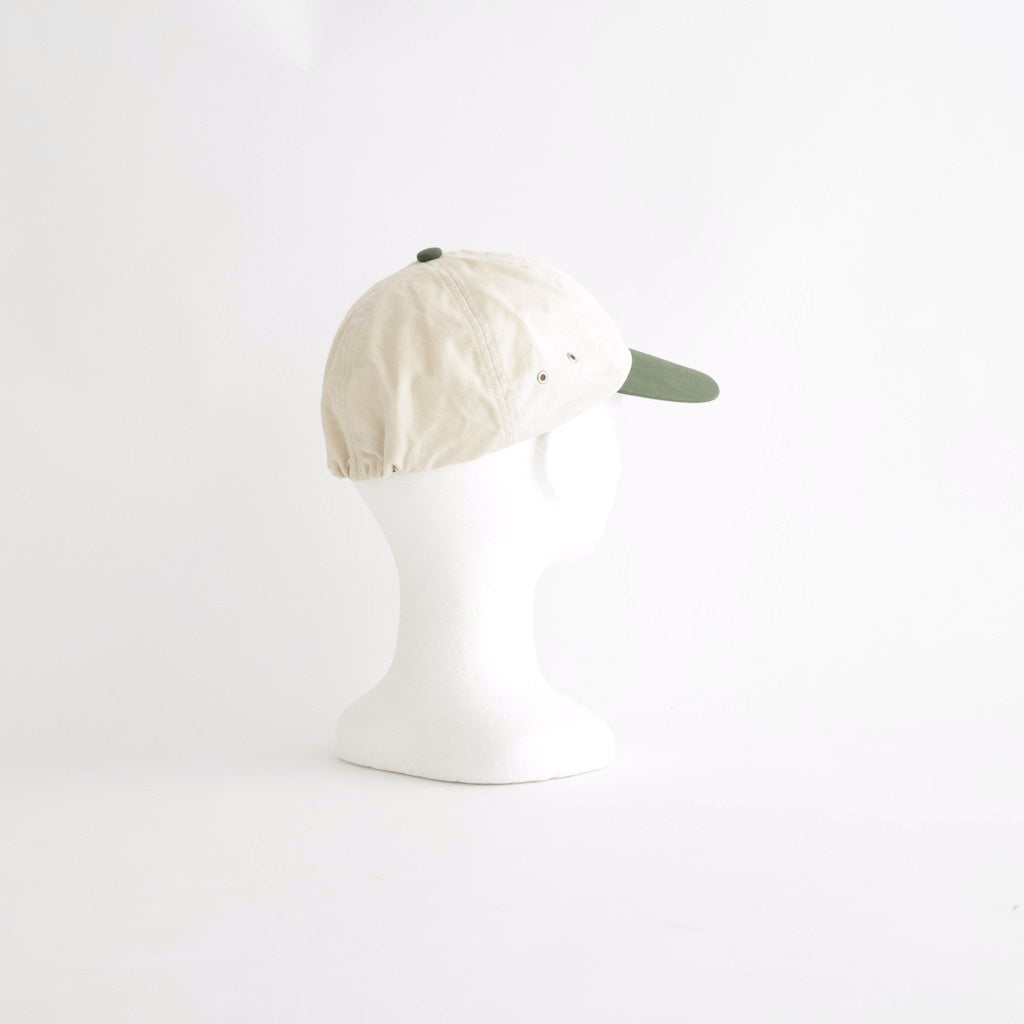 COMBINATION BILL CAP #IVORY×GREEN [PMAV-AC05]
