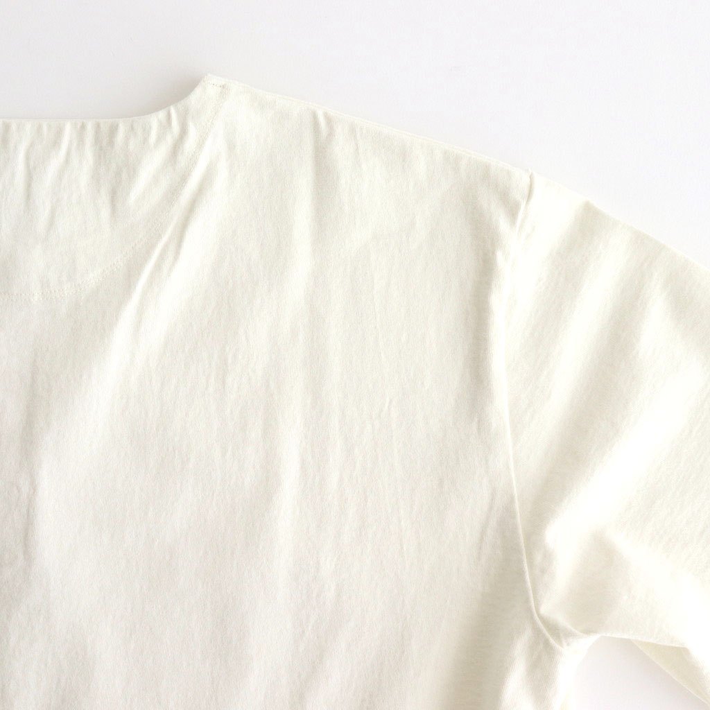 TUBE TEE (Henry-Neck) #RAW WHITE [251OJ-CT05]